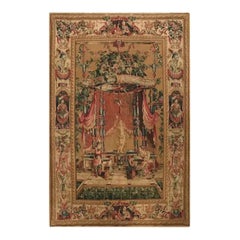 Hand-Woven Wool "Offerings of Bacchus" 17th Century Tapestry