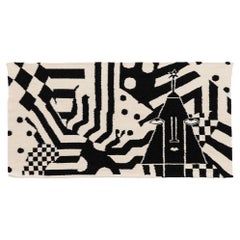 Hand-woven wool rug "Egypt" by Stoppani Juan + Legavre Jean-Yves