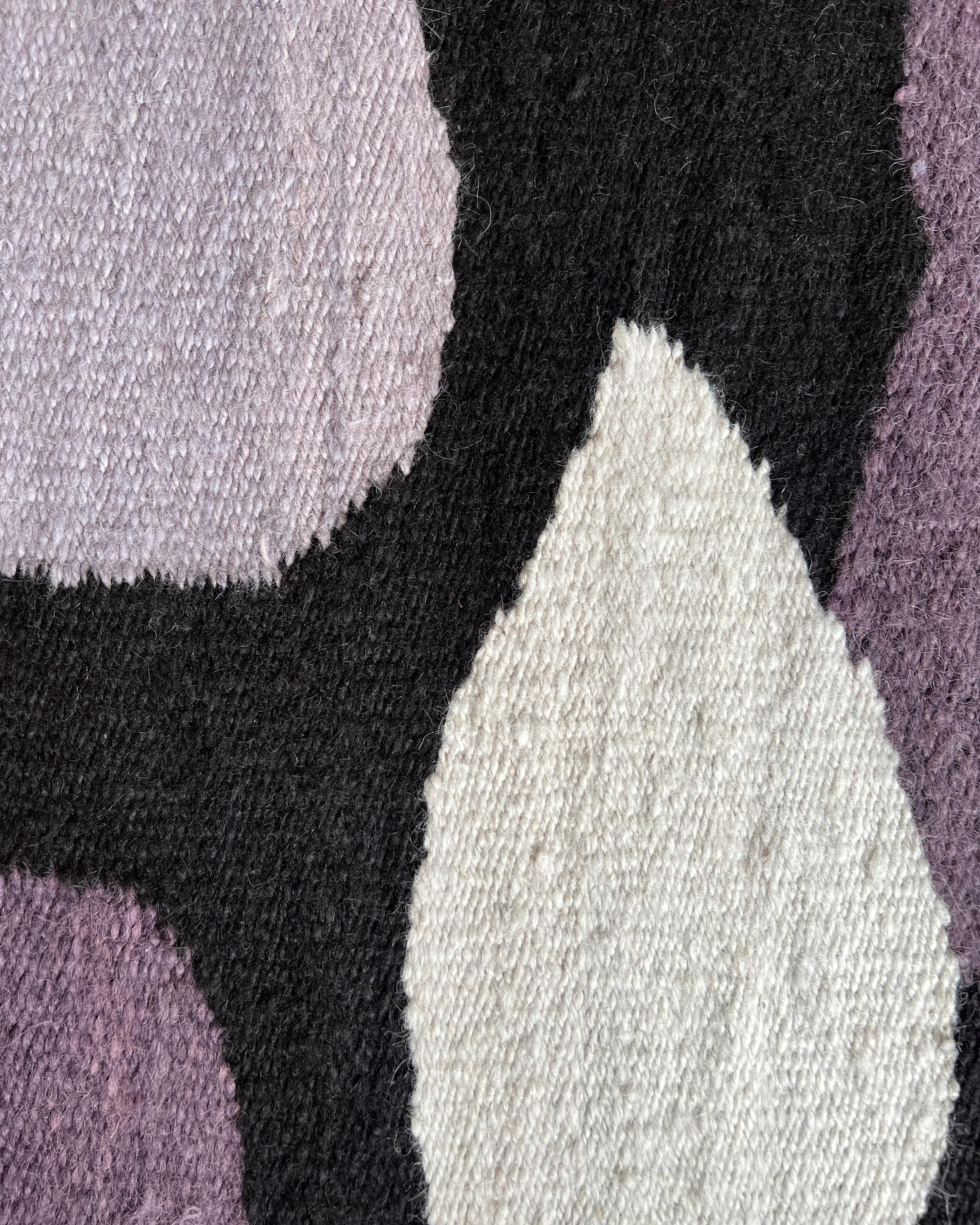 Handgewebter Wollteppich „Gray Rain“ von Marcela Cabutti (Moderne) im Angebot