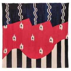 Hand-woven wool rug "New Poncho" by Stoppani Juan + Legavre Jean-Yves