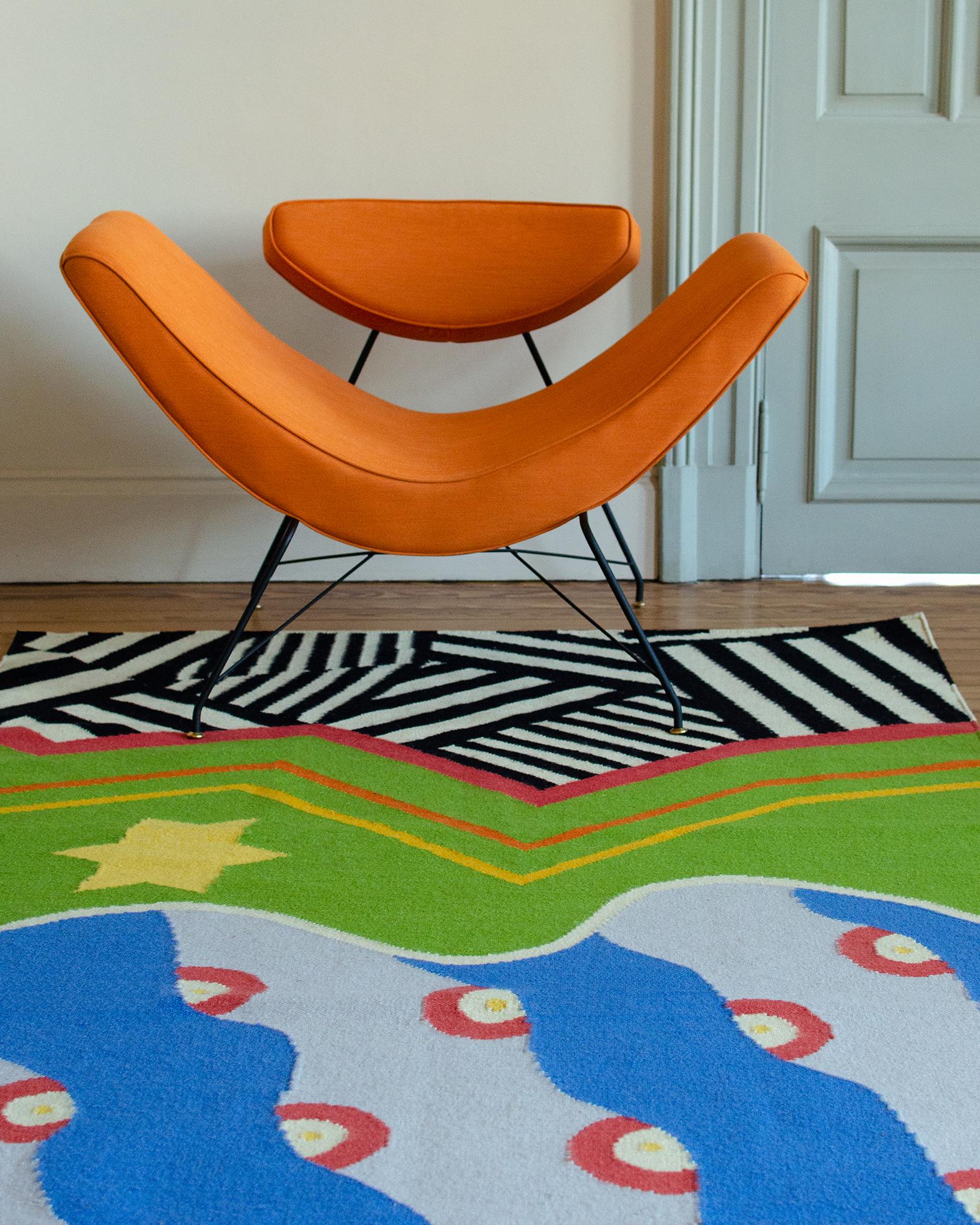 Adapted from the original artwork by Juan Stoppani & Jean-Yves Legavre, Patchwork, 2015.

LALANA RUGS is an applied arts initiative born from the desire to combine proposals by contemporary artists with traditional local techniques and noble