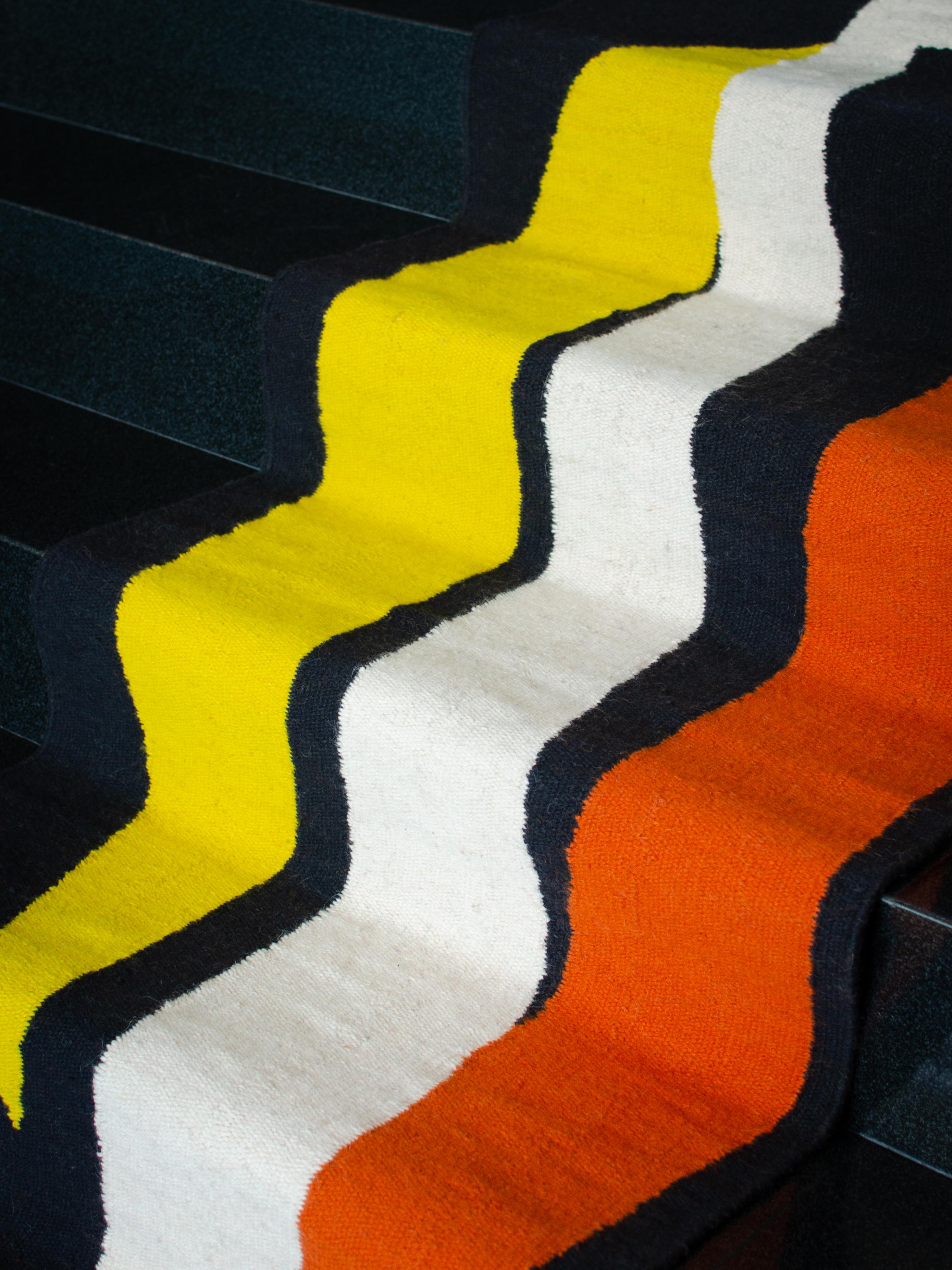 Adapted from the original artwork by Ary Brizzi, Untitled, 1956.

Limited edition of 15 handmade and unique rugs.

LALANA RUGS is an applied arts initiative born from the desire to combine proposals by contemporary artists with traditional local