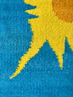 Hand-woven wool rug "Subaman" by Lido Iacopetti