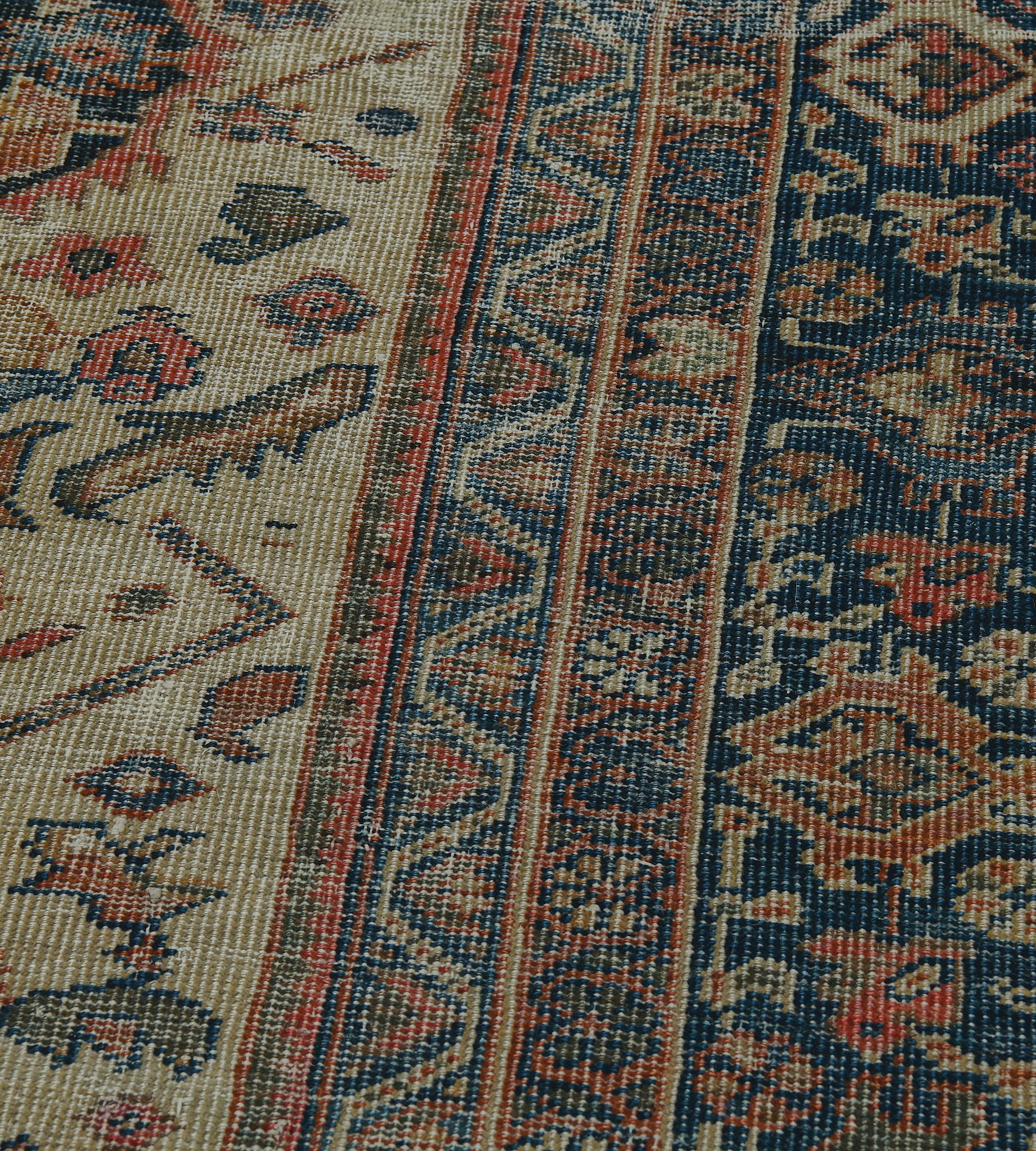 Tappeto Sultanabad Rugs in lana tessuto a mano della fine del XIX secolo circa in vendita 3