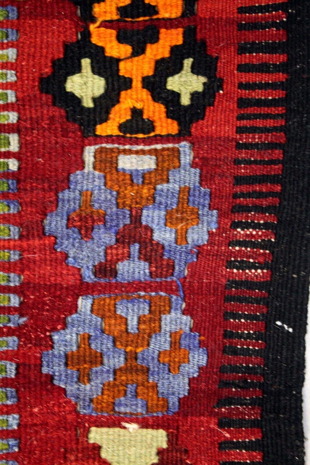 Hand Woven Wool Tribal Kilim Rug / Wall Hang For Sale 2
