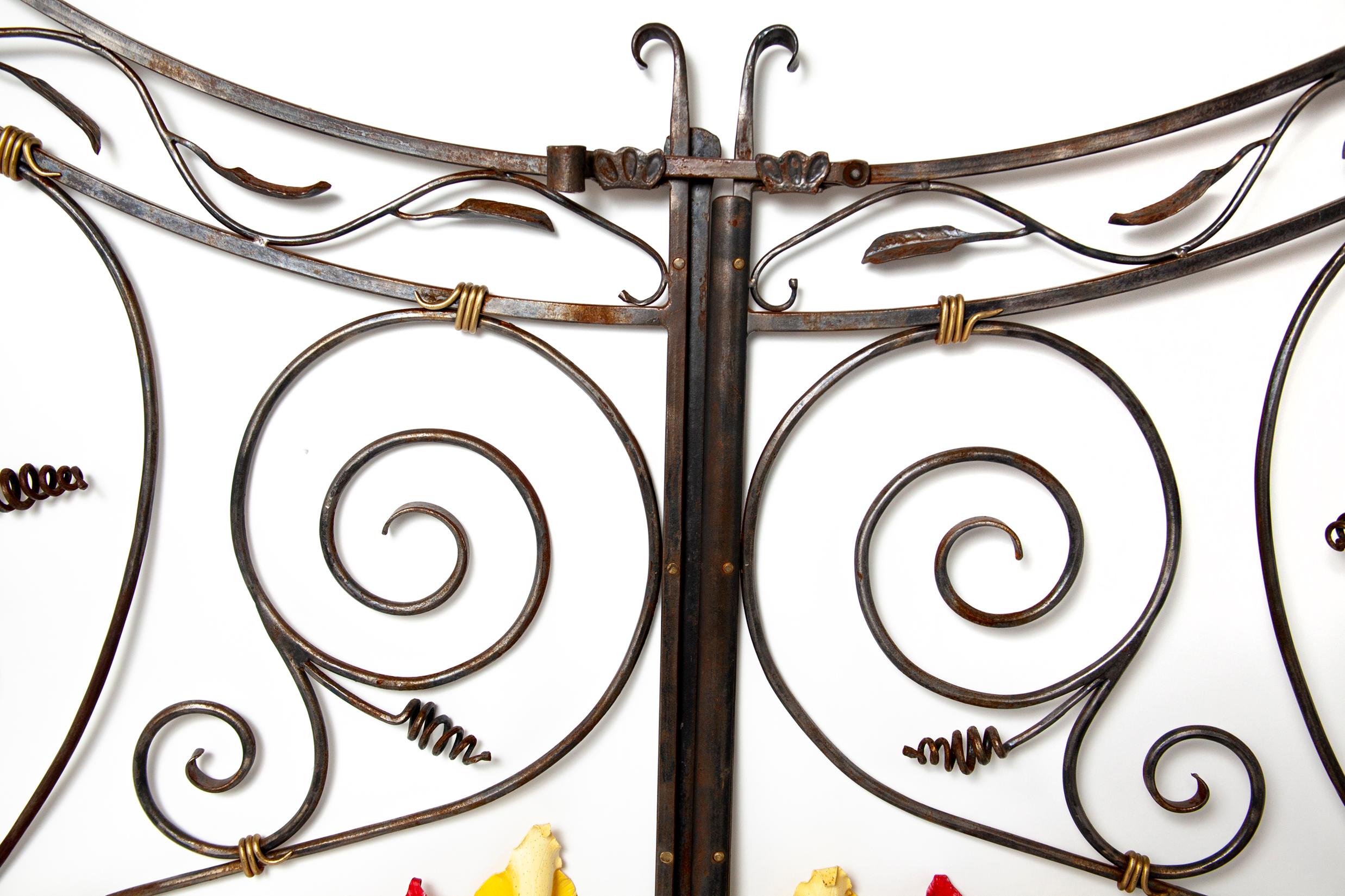 American Handwrought 2-Piece Garden Gate Made in Orleans, Ma