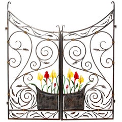 Handwrought 2-Piece Garden Gate Made in Orleans, Ma