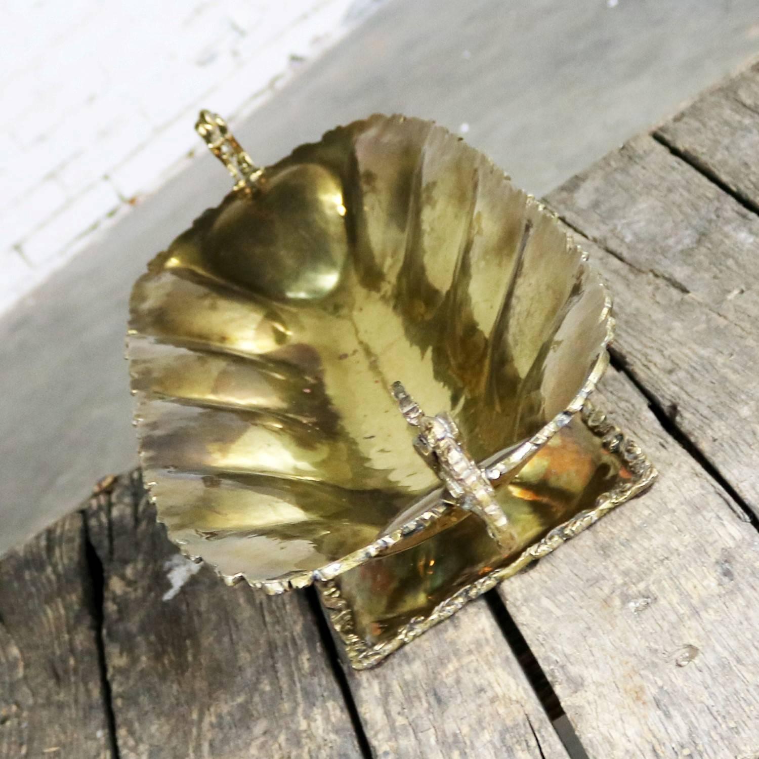 brass compote vase