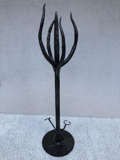 Handwrought Cactus Coat Hall Tree /Umbrella Stand Entrance Sculpture