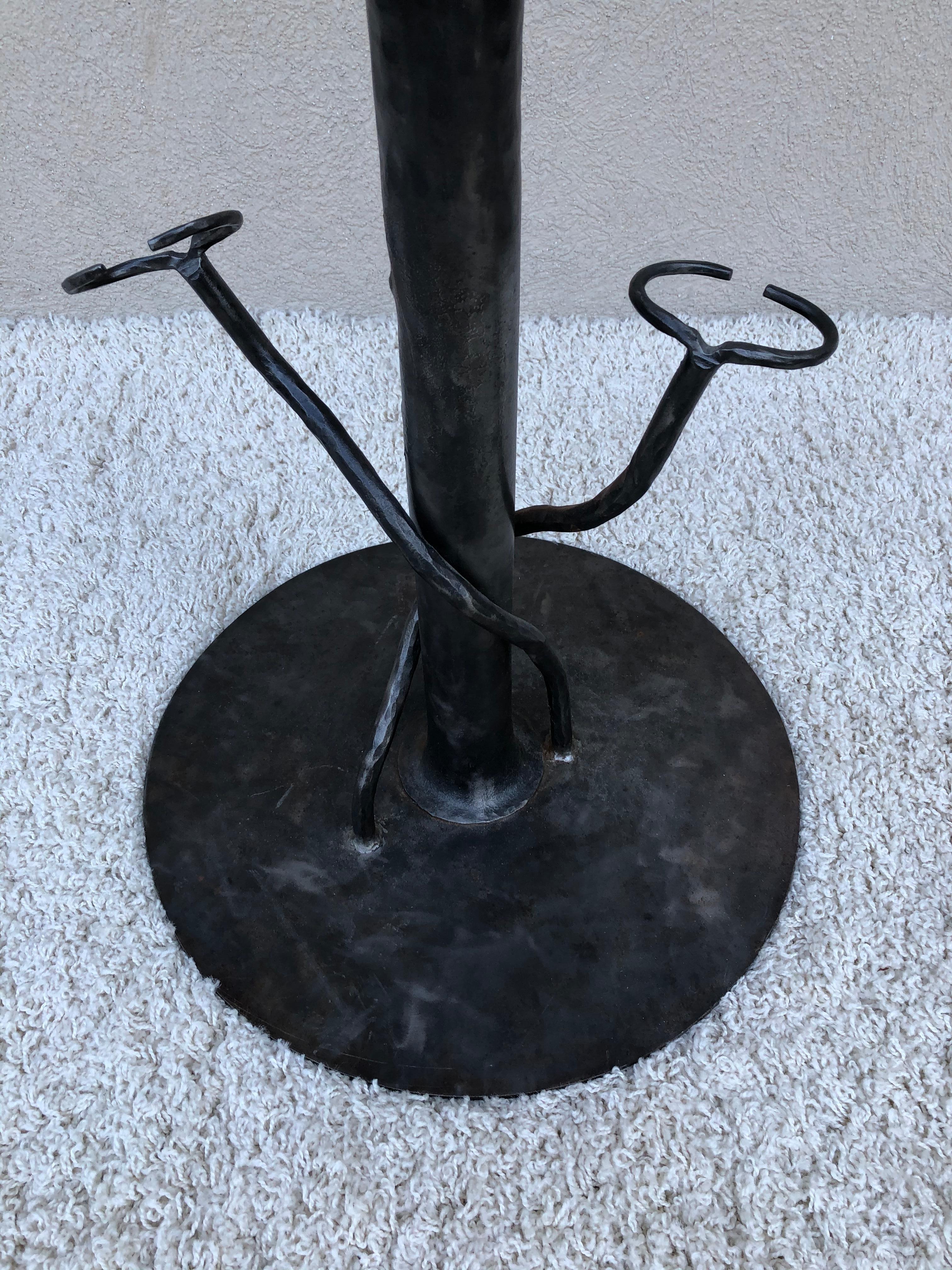20th Century Handwrought Cactus Coat Hall Tree /Umbrella Stand Entrance Sculpture For Sale