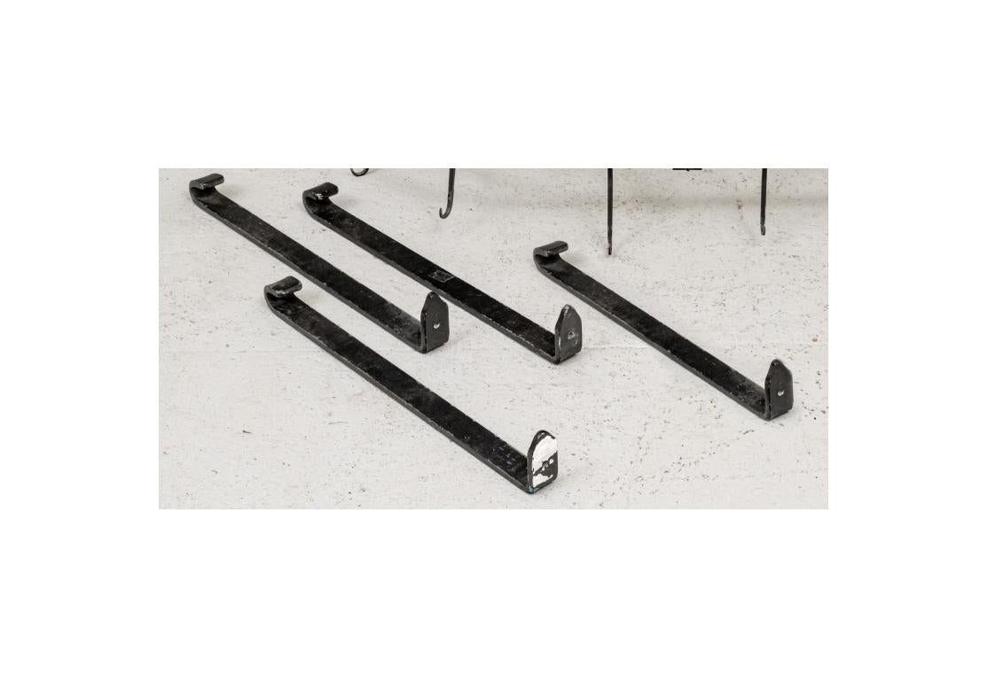 Hand Wrought Hanging Iron Pot Rack For Sale 6