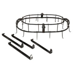 Hand Wrought Hanging Iron Pot Rack