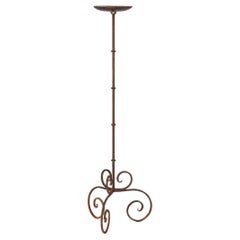 Hand Wrought Iron Candle Stand