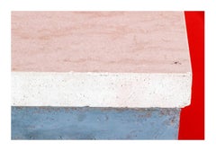 Handgeschmiedeter Eisenkonsolentisch mit polierter Travertinplatte