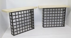 Hand Wrought Iron Juliet / French Balcony Railings as Custom Console Tables