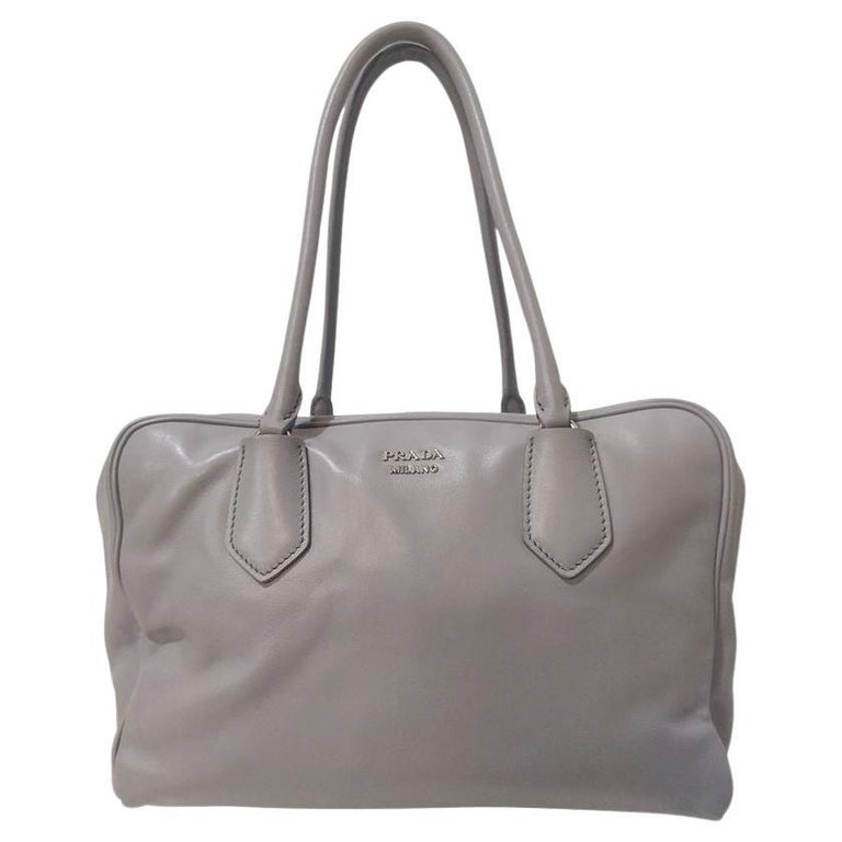 Leather Sculpture Tote Bag with Inner Clutch Size unica