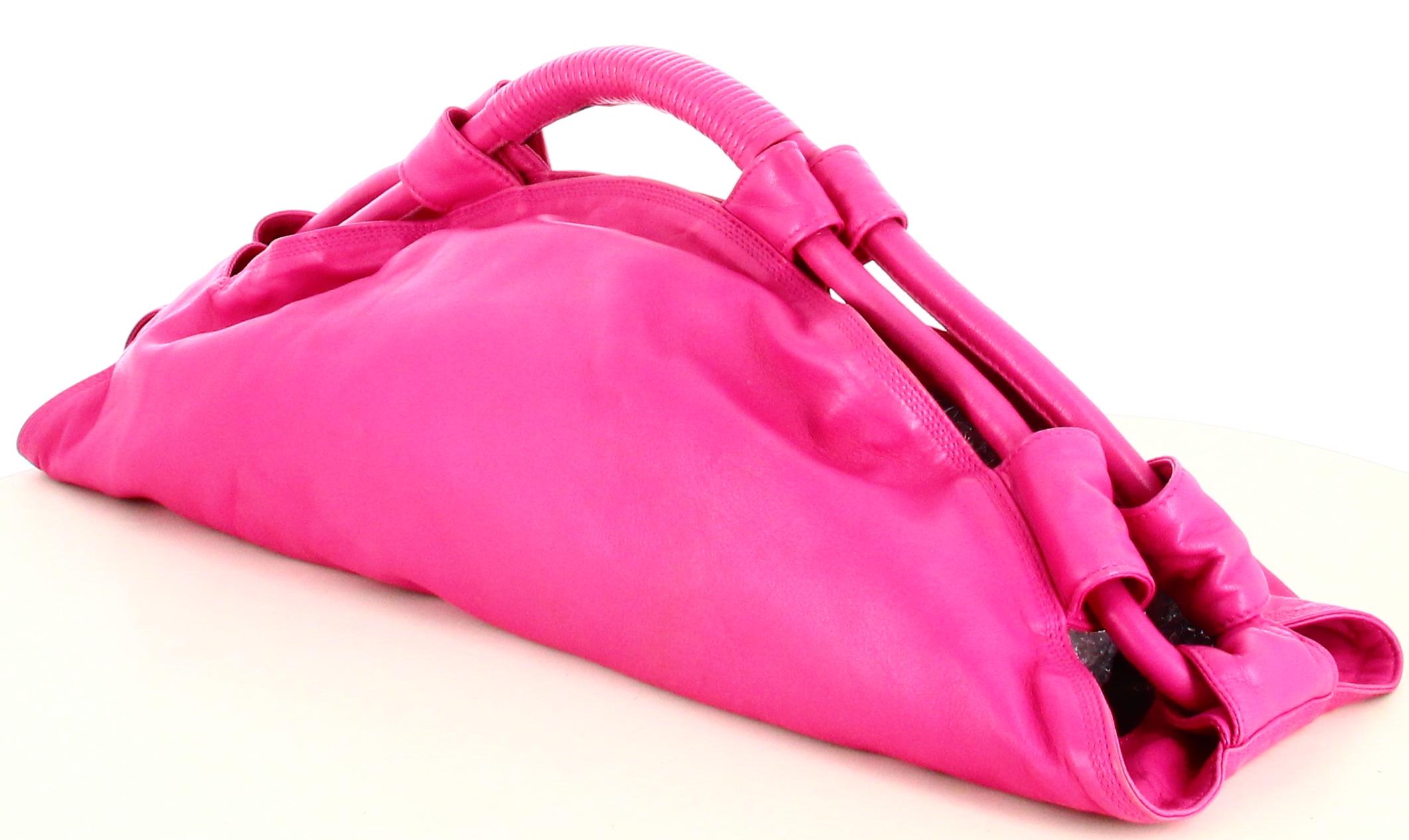Handbag Loewe Pink Leather Nappa Aire For Sale 1