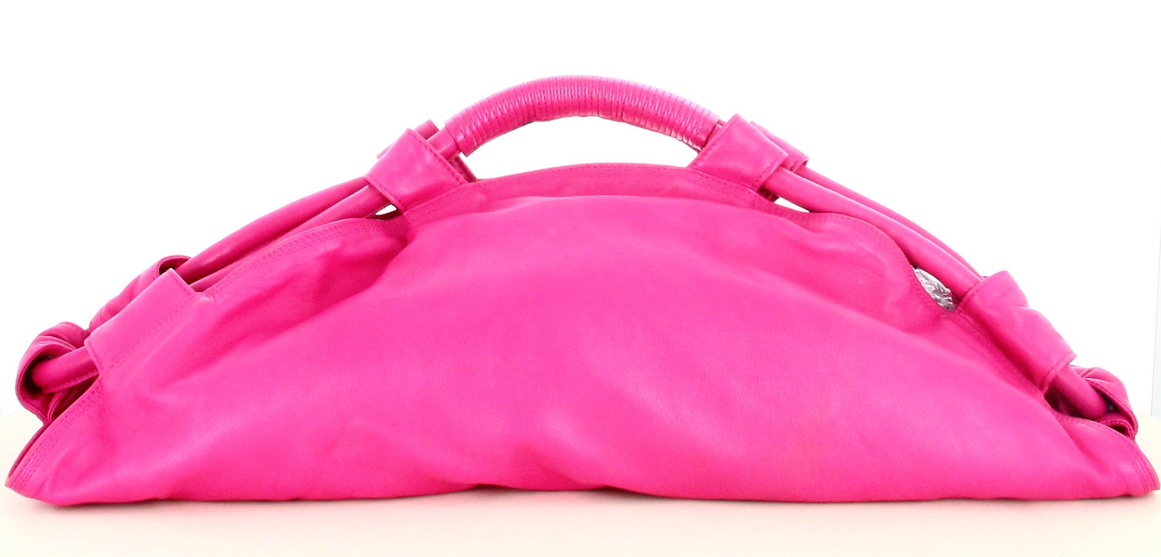 Handbag Loewe Pink Leather Nappa Aire For Sale 2