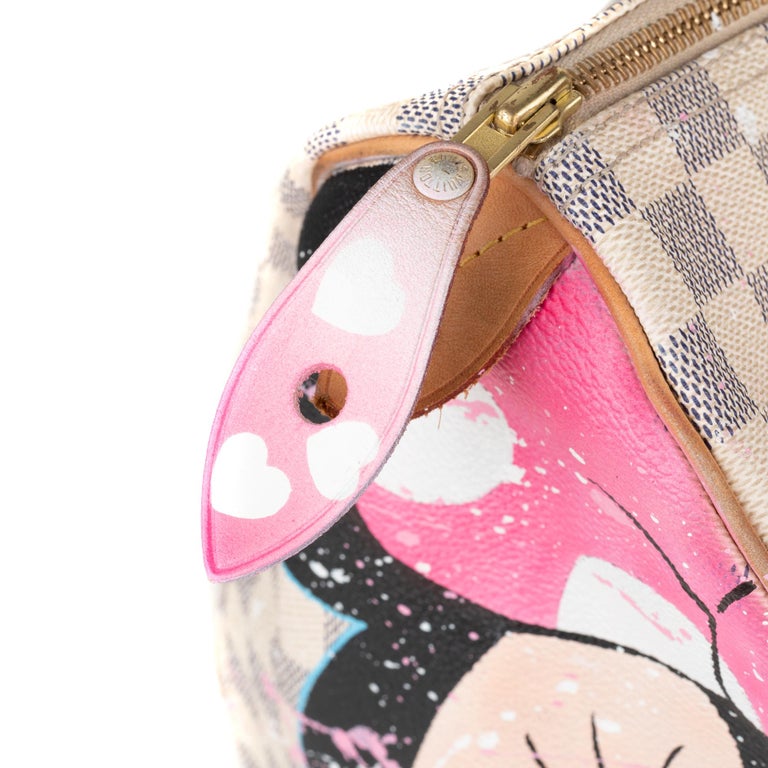 Handbag Louis Vuitton Speedy 30 customized Minnie&Mickey by PatBo ! at  1stDibs  louis vuitton mickey mouse bag, louis vuitton mickey mouse purse, mickey  mouse louis vuitton bag