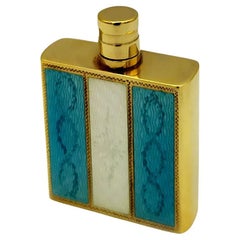 Sac à main porte-parfum en émail sur guilloché et fines gravures à la main Salimbeni.