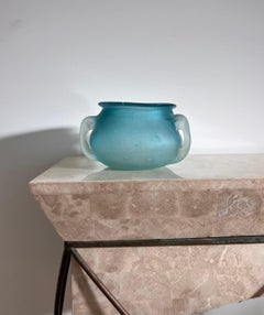 Schale aus mundgeblasenem Kunstglas von Andriy Petrovskyi, spätes 20. Jahrhundert