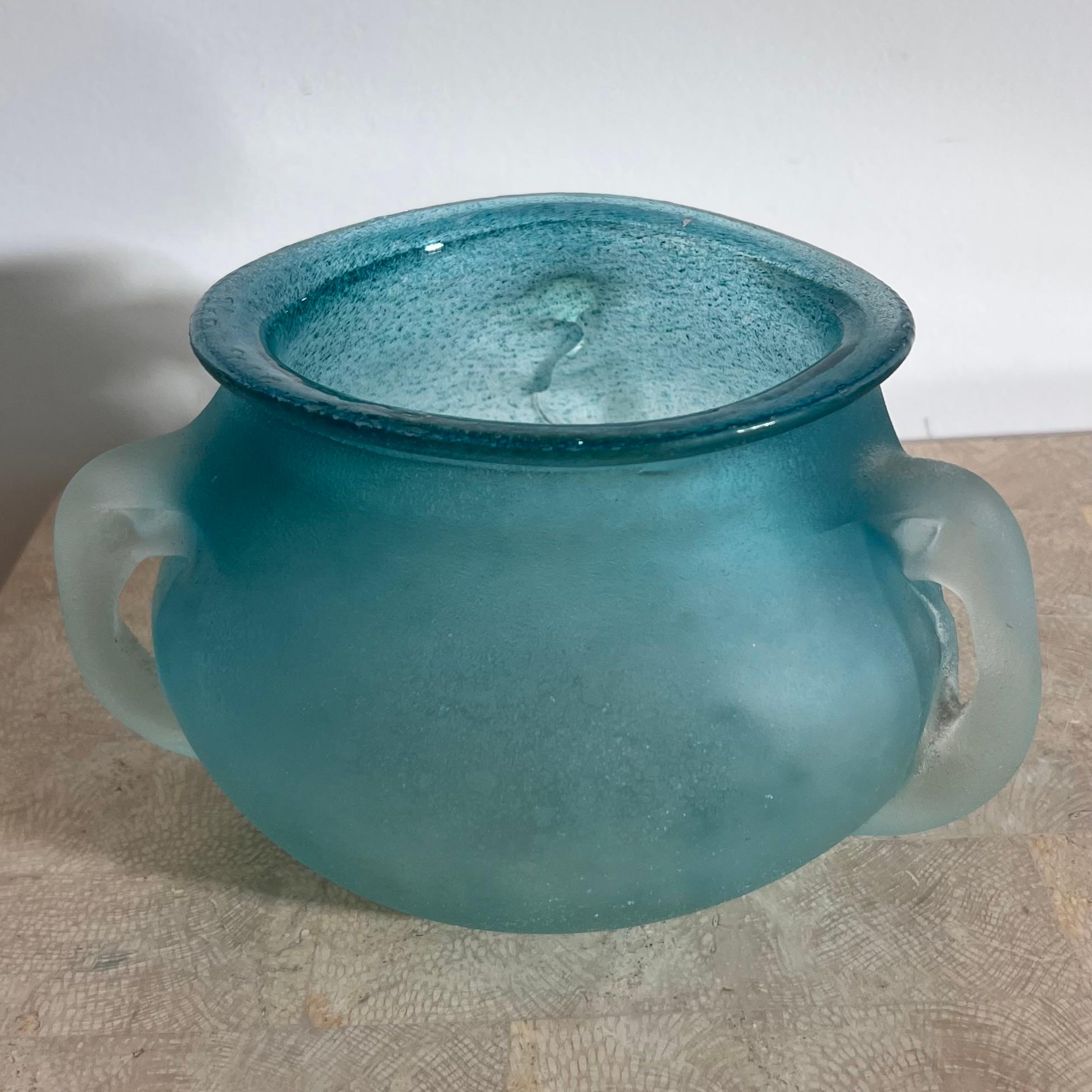 Post-Modern Hand Blown Art Glass Bowl by Andriy Petrovskyi, Late 20th Century For Sale