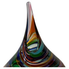 Handblown Art Glass Vase by David Goldhagen
