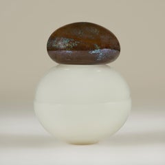 Handblown Cocoon Jar by Curio, Art Glass, Modern Design, UK Made