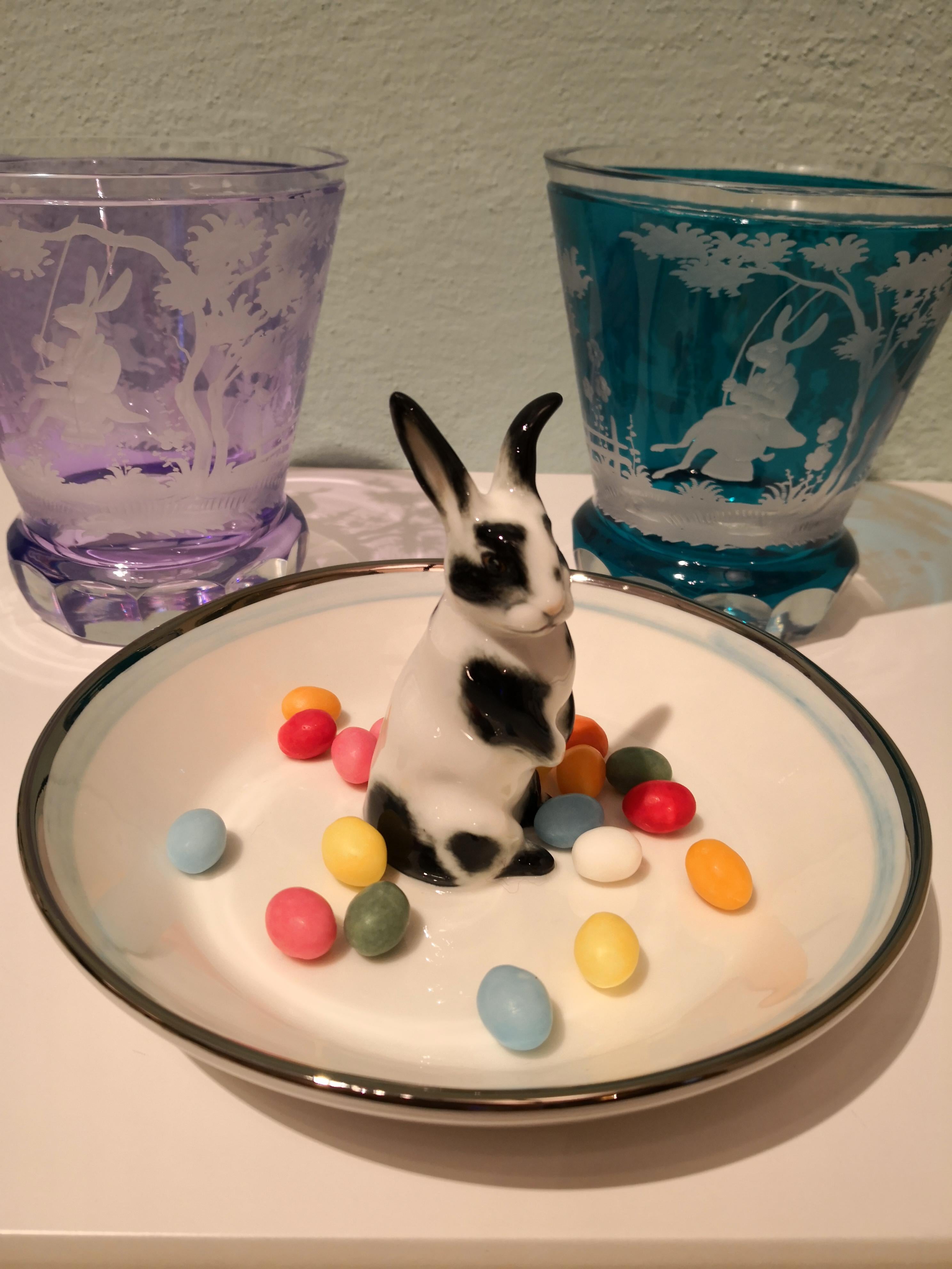 Handgeblasene Kristall-Laterne Türkis Osterdekoration Sofina Boutique Kitzbühel im Angebot 2