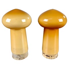 Handblown Danish Salt and Pepper Set in Glass by Michael Bang for Holmegaard