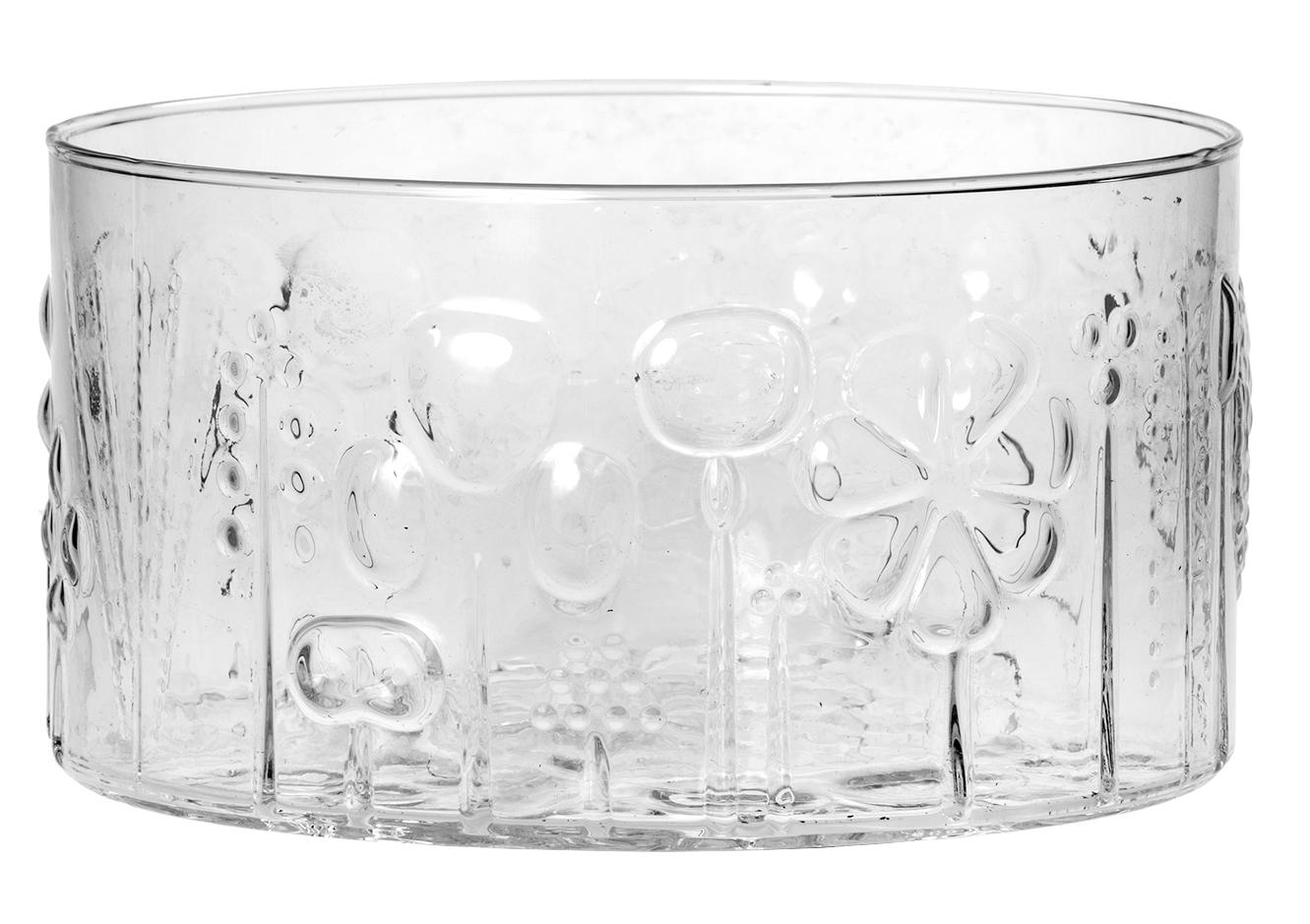 1960s Ovid Toikka Finnish Serving Bowl Viittala Flora Arabia for Nuutajarui Finland Glass,serving bowl.
