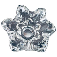 Handblown Glass Ashtray Candleholder