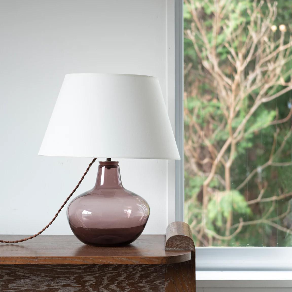 Handblown Glass Table Lamp by Claude Morin , 1981s , France 
Socket : B22
light bulb not include.