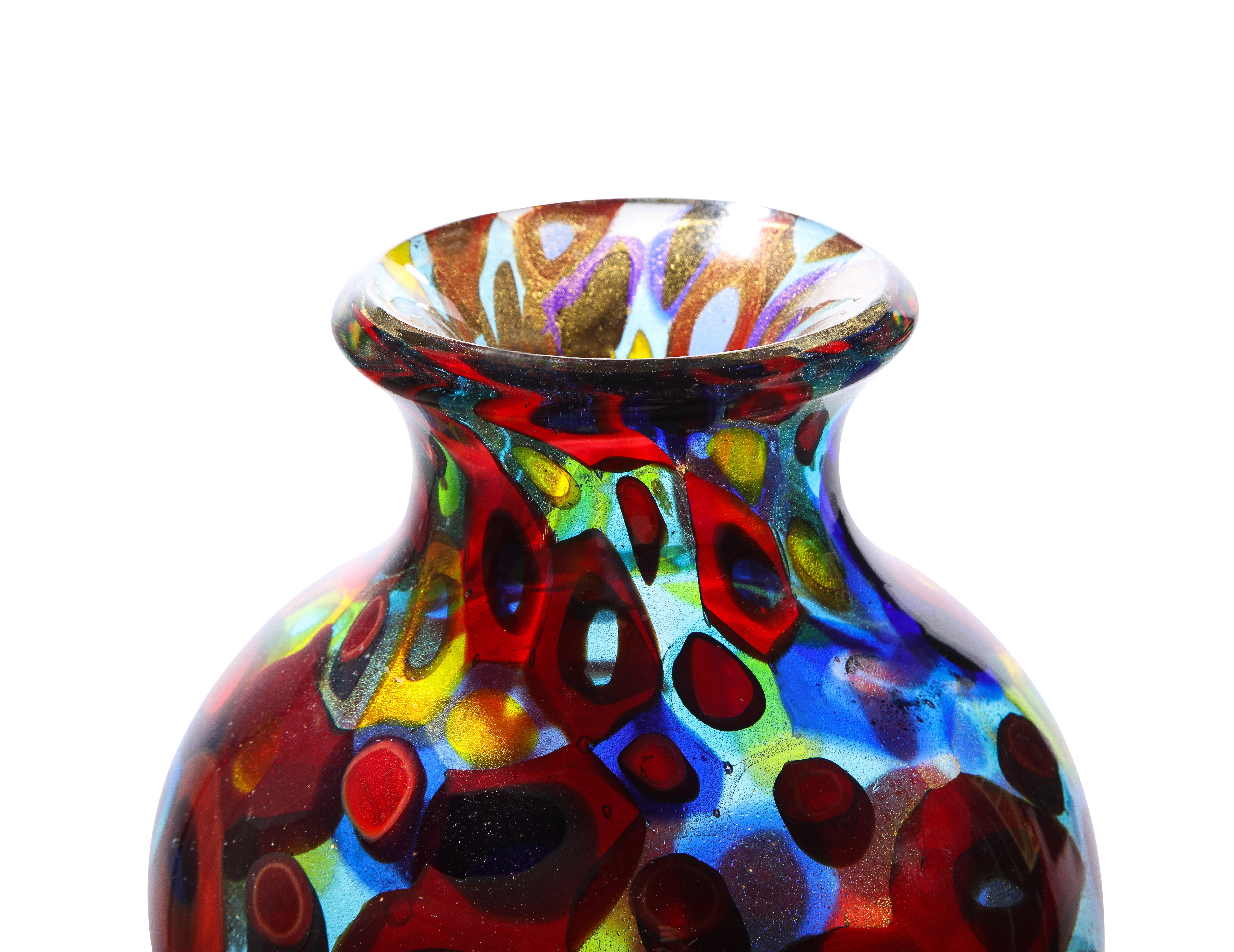 large blown glass vase