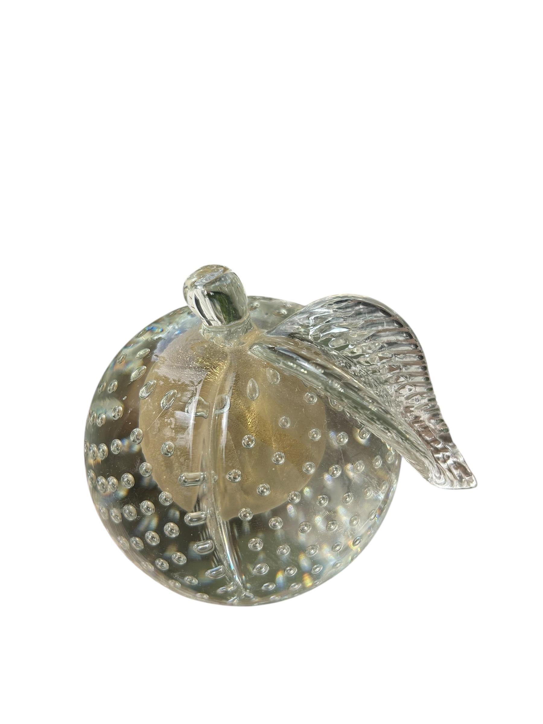 Handgeblasene Murano Glas Apfel und Birne Buchstützen (Muranoglas) im Angebot