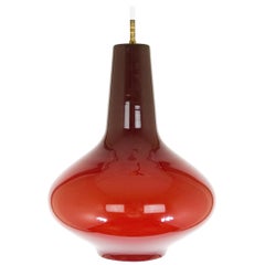 Handblown Murano Glass Pendant by Massimo Vignelli for Venini, 1950s