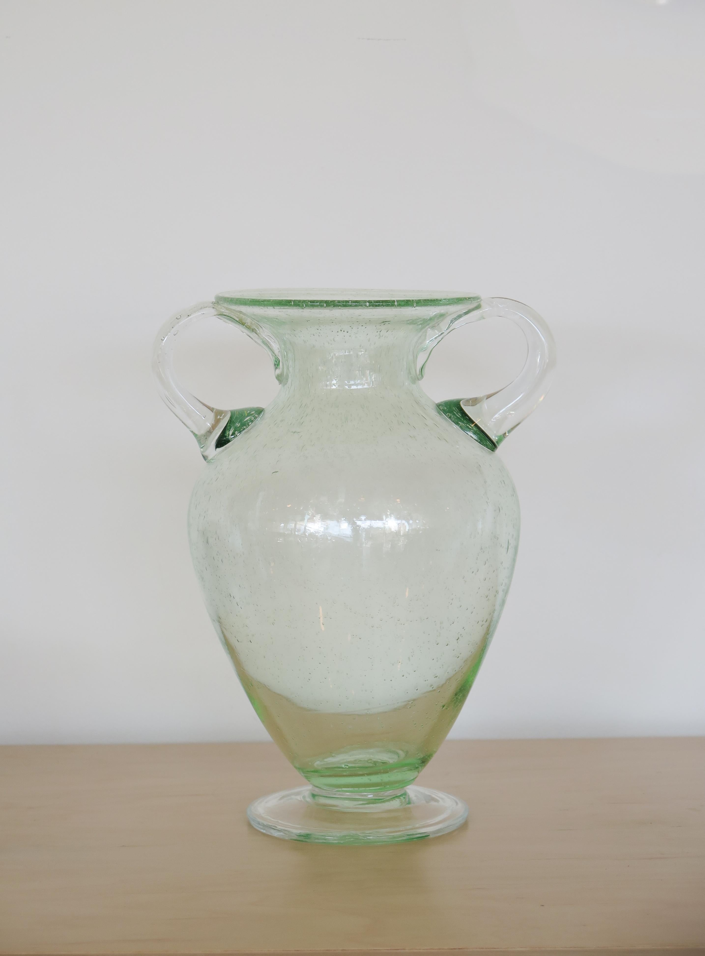 Italian Hand Blown Murano Glass Vase