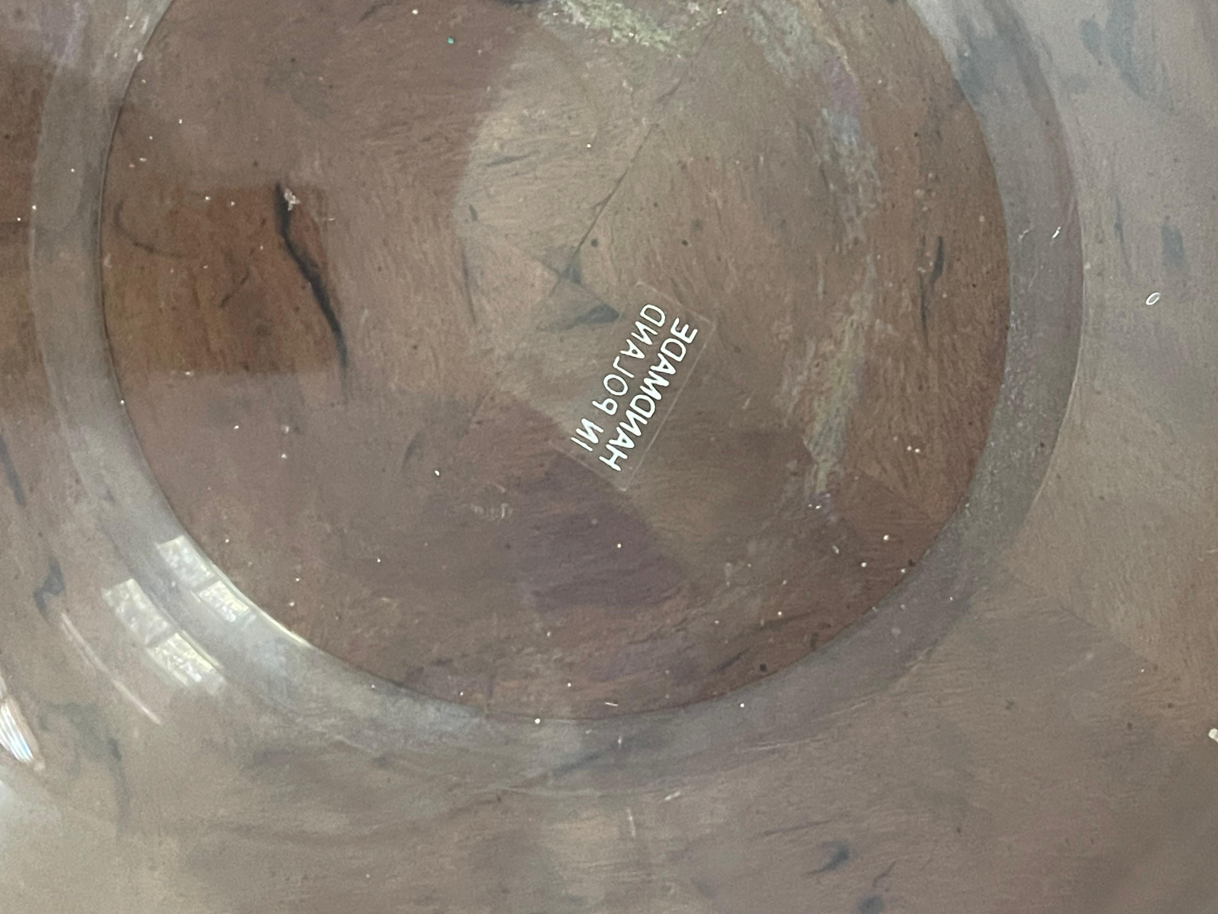 Jarrón de cristal soplado a mano de Polonia 12 en venta 1