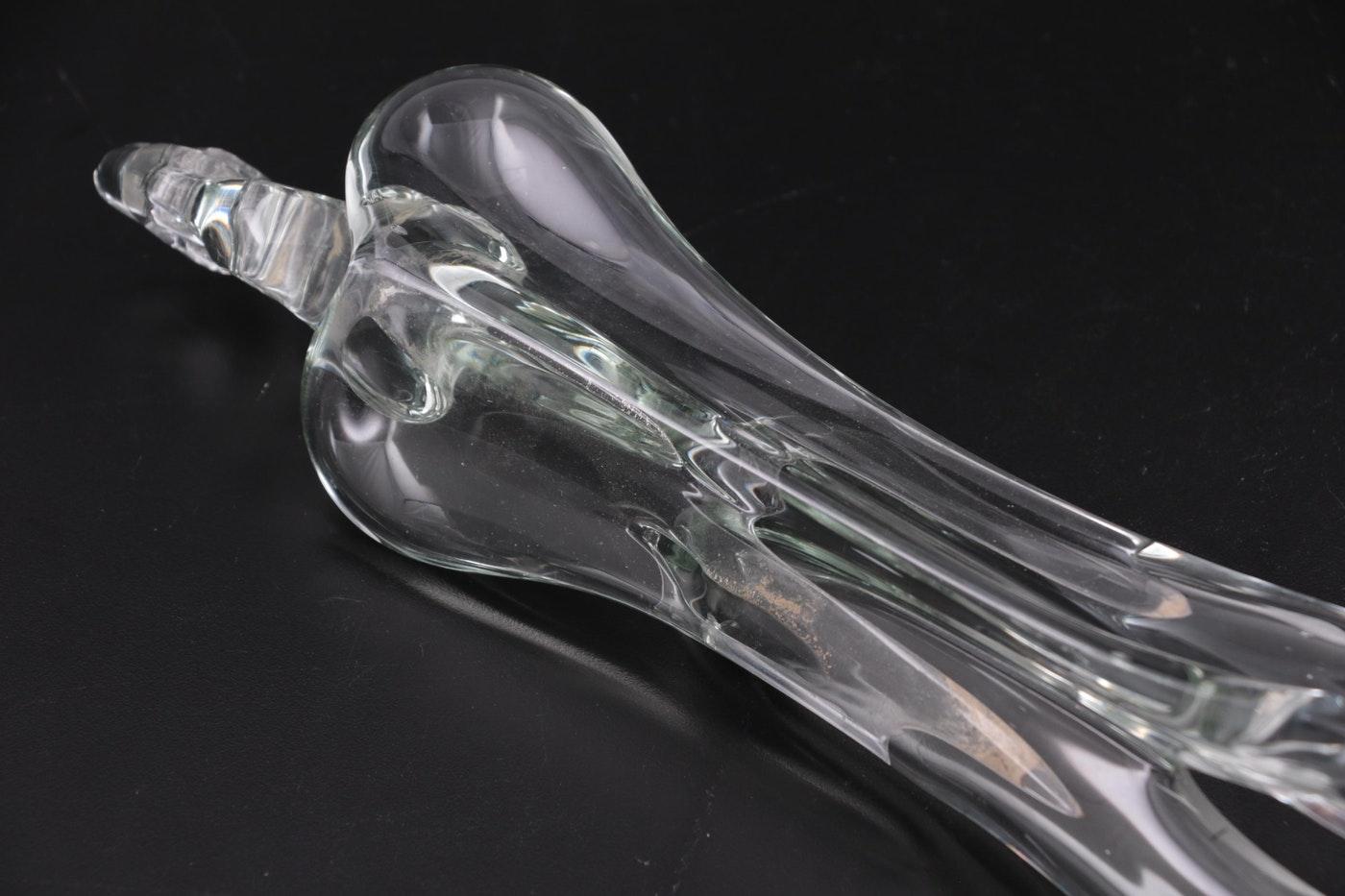 Handblown Studio Art Glass Sculpture by John Bingham, Signed and Dated 1976 In Good Condition For Sale In Los Angeles, CA