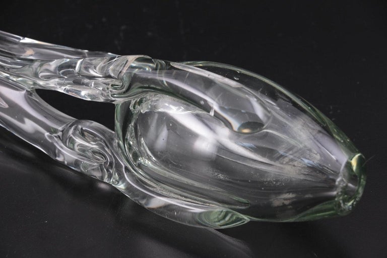 Handblown Studio Art Glass Sculpture by John Bingham, Signed and Dated 1976 For Sale 1
