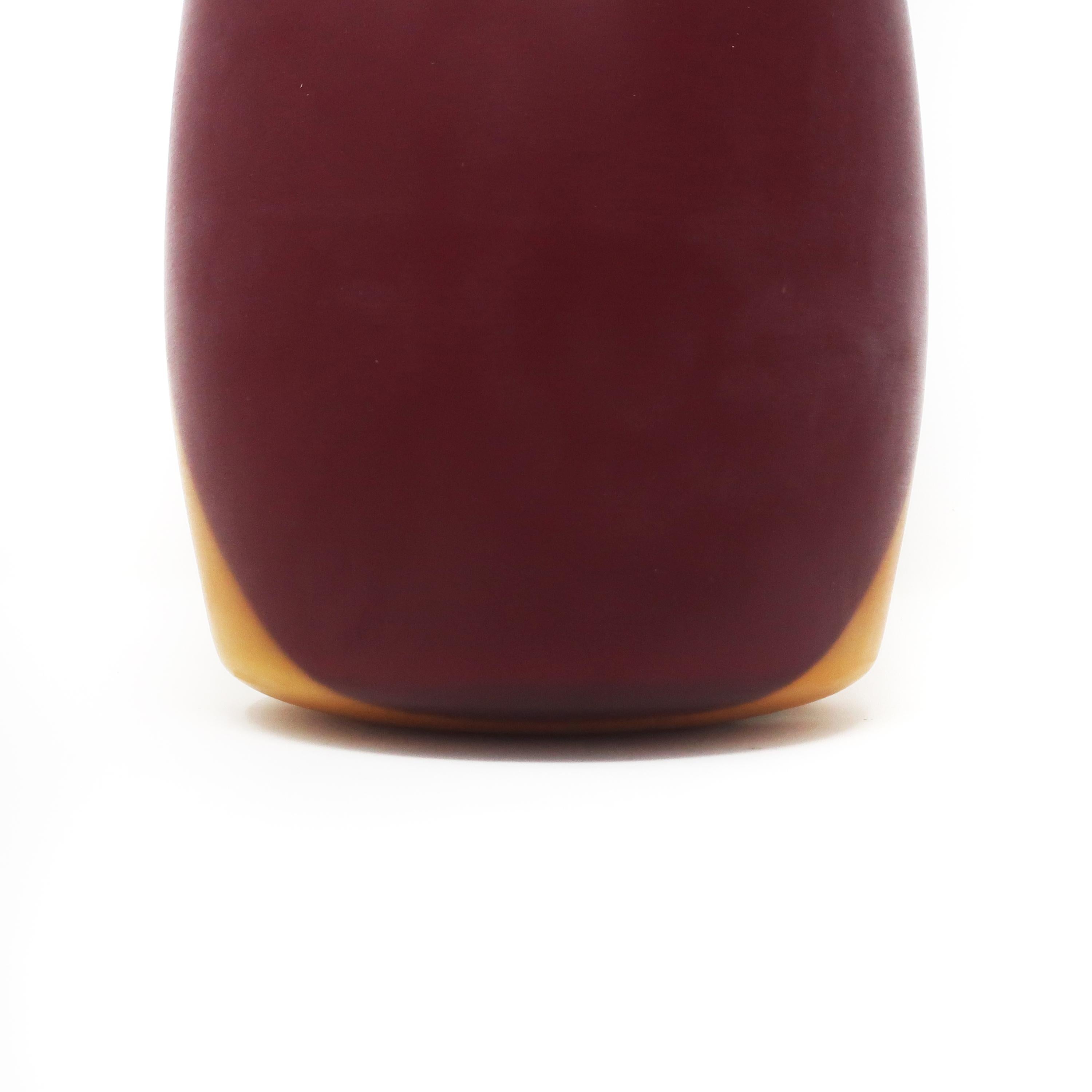 Handblown Two Tone Glass Vase by Ivan Baj for Arcade 1