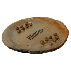 Handbuilt Stoneware Round Plate by Hannelore Freer