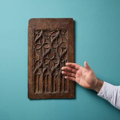 Handgeschnitzte gotische Eiche des 15. Jahrhunderts Dekorative Tafel