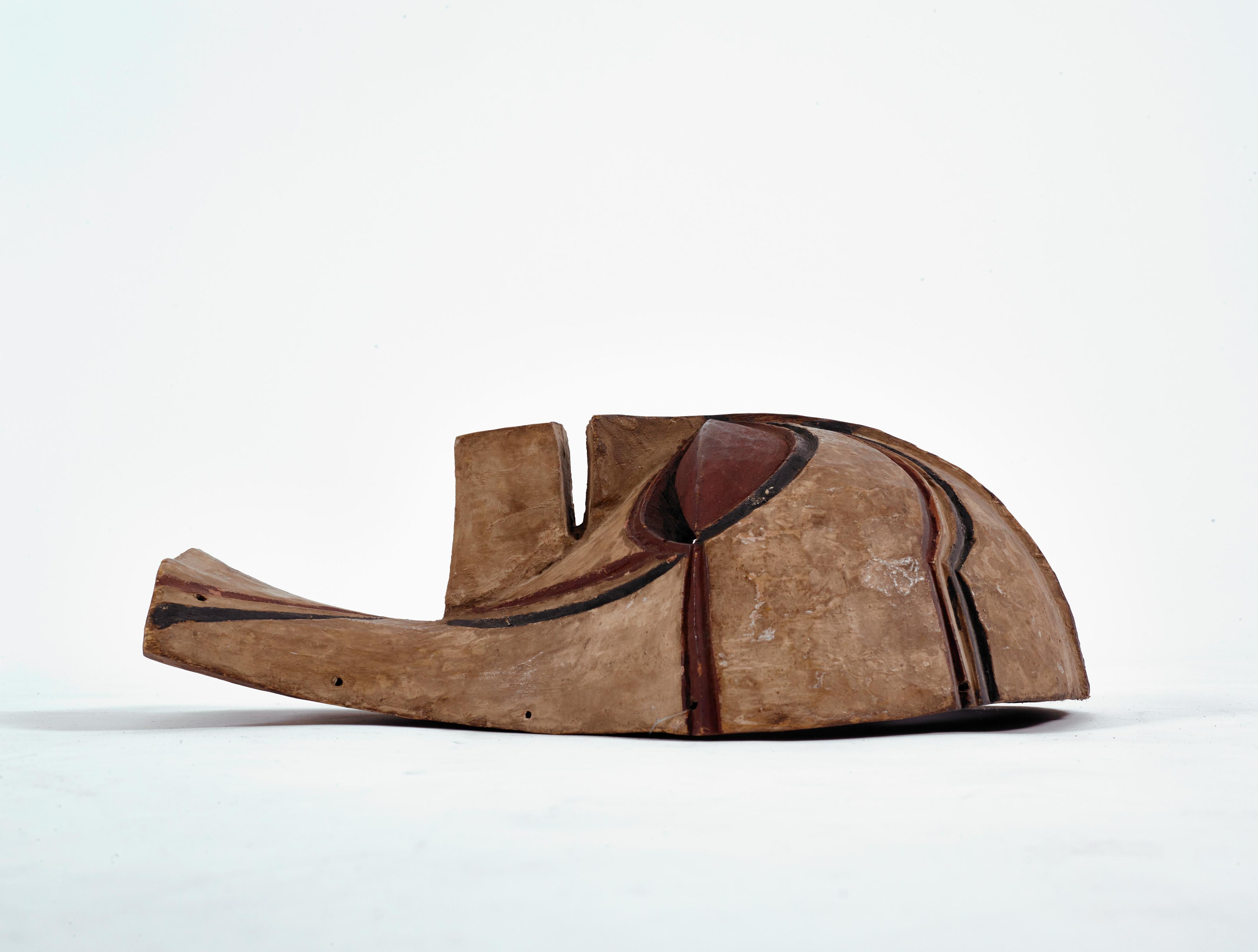 Acquired from Albert F. Gordon's Tribal Arts Gallery in Manhattan in the early 1970s, this is a handcarved wood mask that measures approximately 11.75