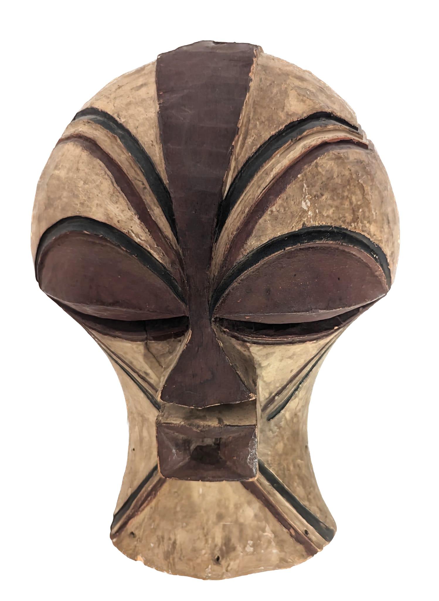 Handcarved Beninese Tribal Mask For Sale 3