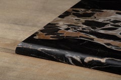 Handcarved Solid Oak Buffet, Marble Top, France, 1940s