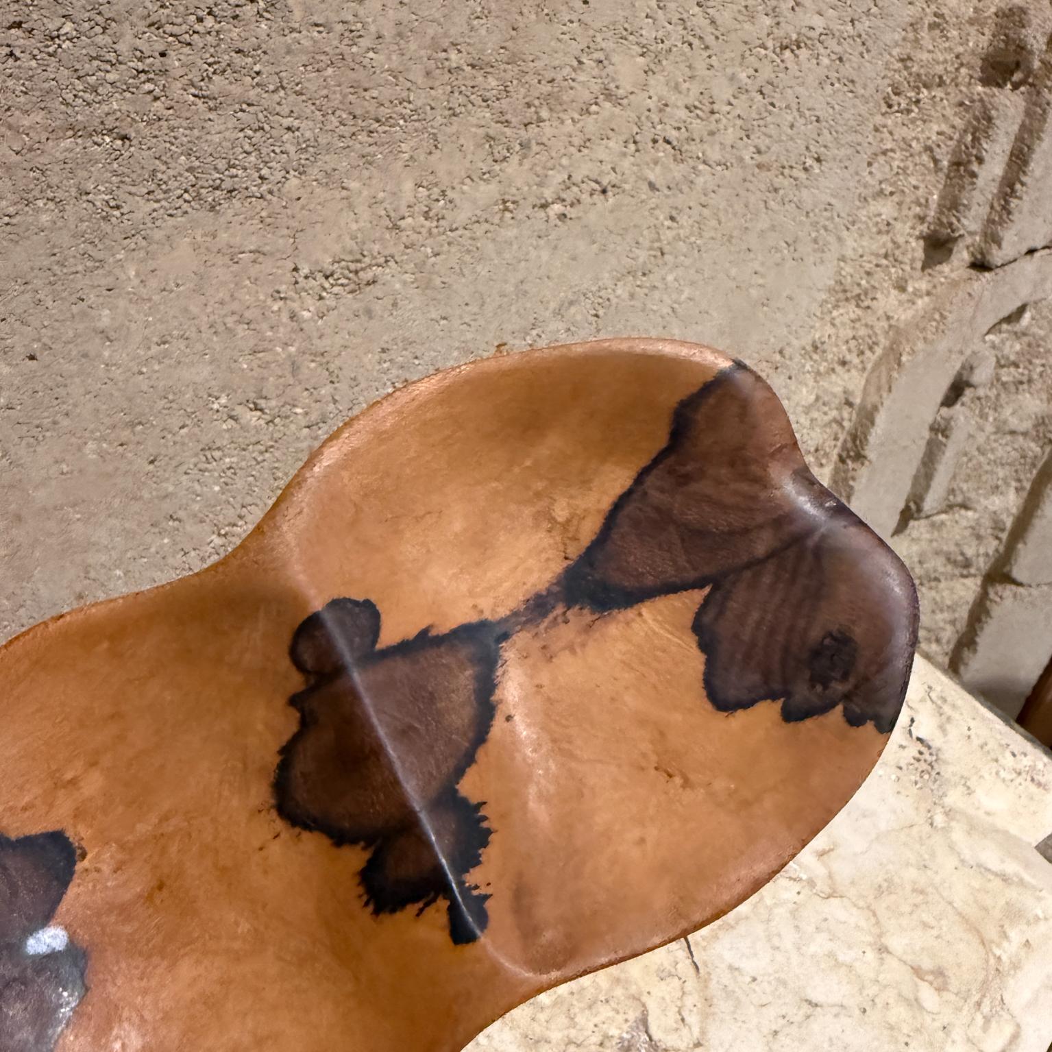 Handcarved Wood Bowl by M Everett Belize 2013 Modern For Sale 3