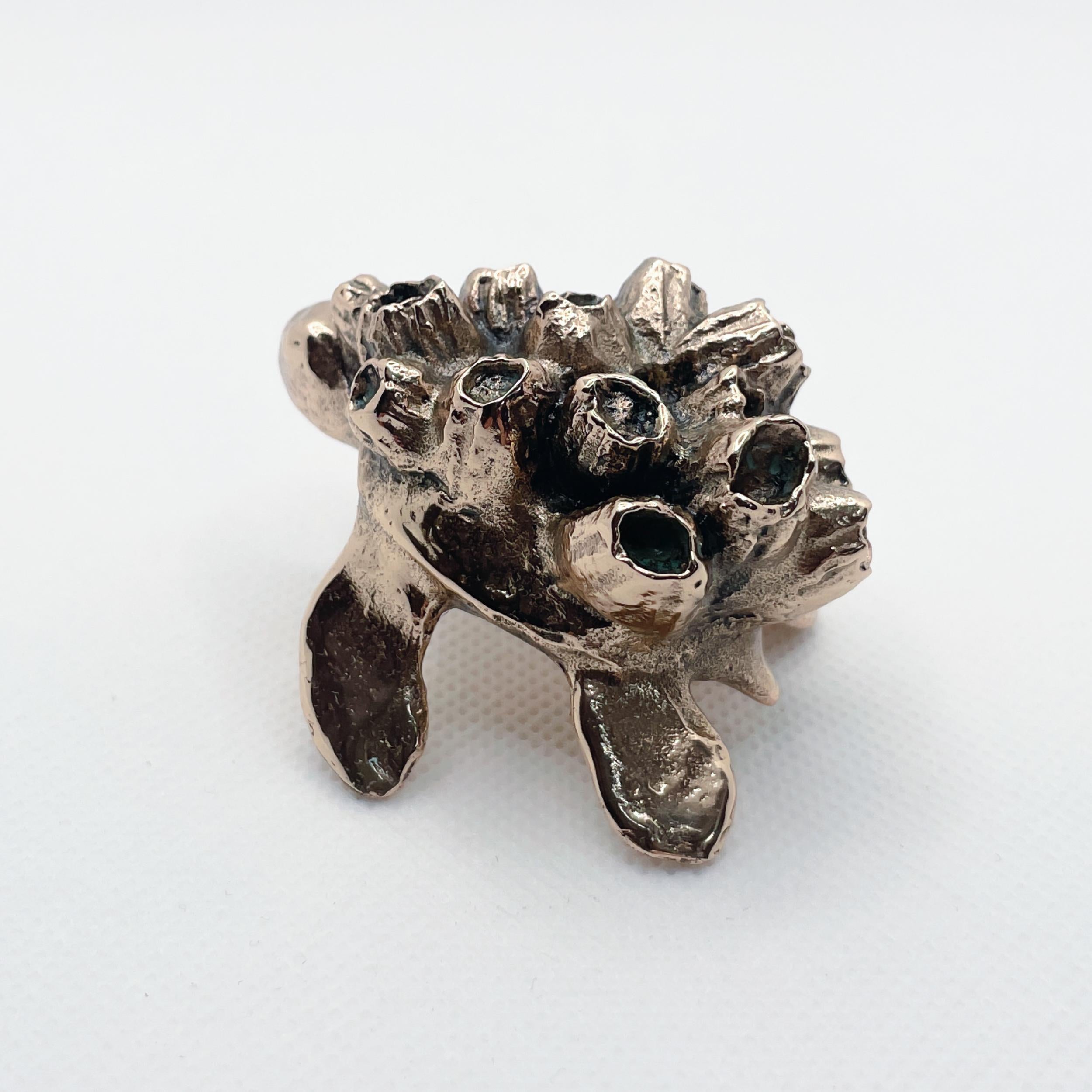 Scultura in bronzo in miniatura di tartaruga marina, realizzata a mano da Javier de la Rosa In condizioni Nuovo in vendita a London, GB