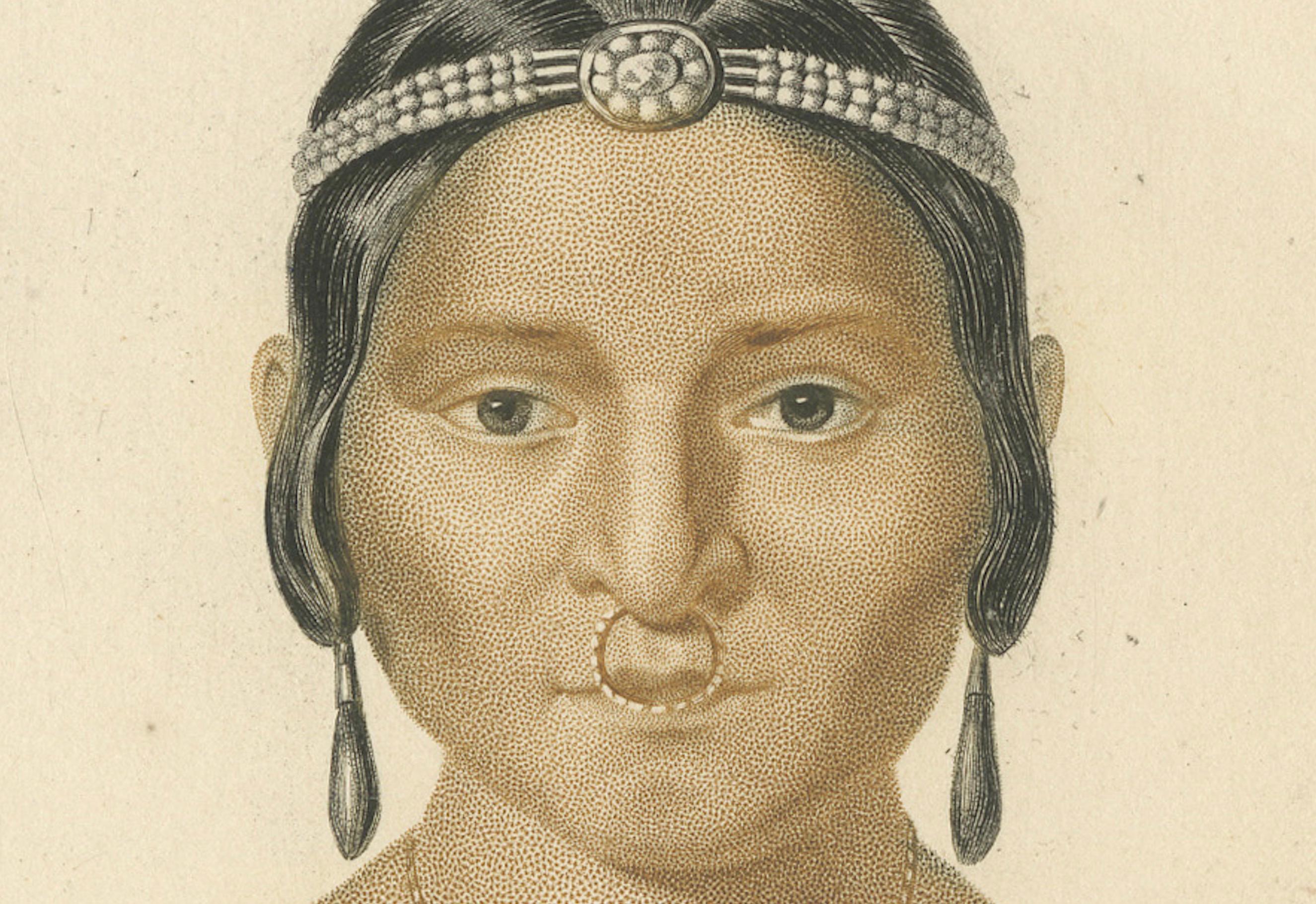 Handkoloriertes Gravur von Sizilianischem Bruder und Frau aus Kalkutta aus dem Jahr 1849, d'Orbigny (Graviert) im Angebot