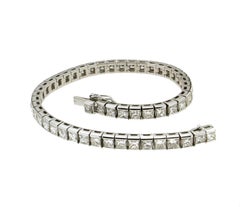 Handcraft 12.75 Karat Diamonds 18 Karat White Gold Tennis Bracelet